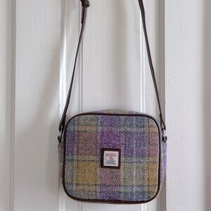 Glen Appin Harris Tweed Almond Crossbody Shoulder Bag Purse